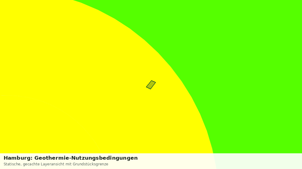Statische Kartenansicht: Hamburg: Geothermie-Nutzungsbedingungen