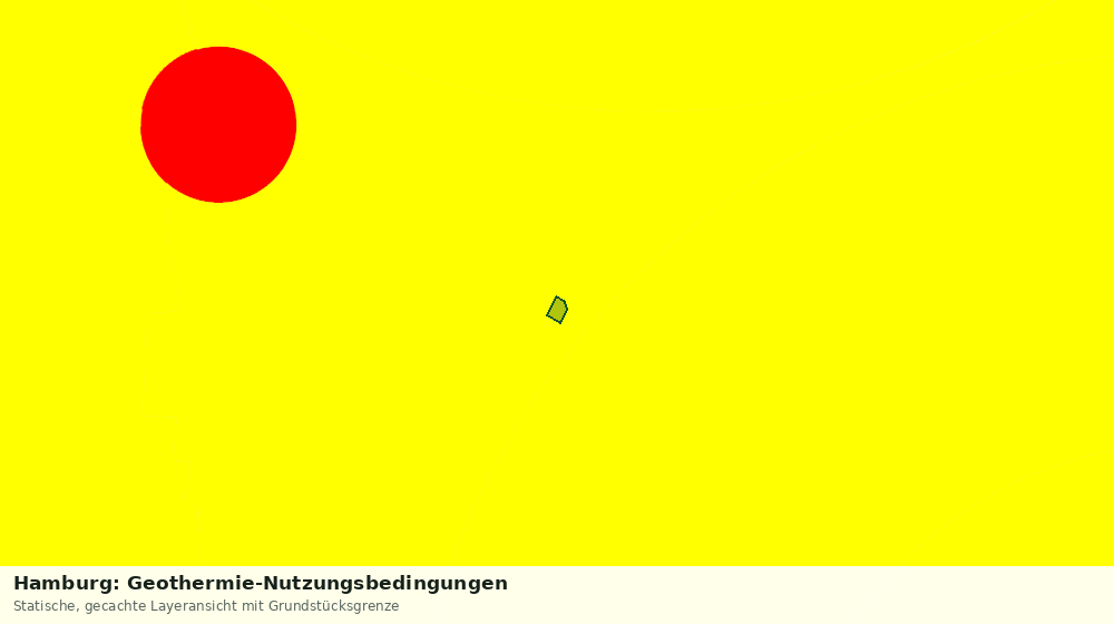 Statische Kartenansicht: Hamburg: Geothermie-Nutzungsbedingungen
