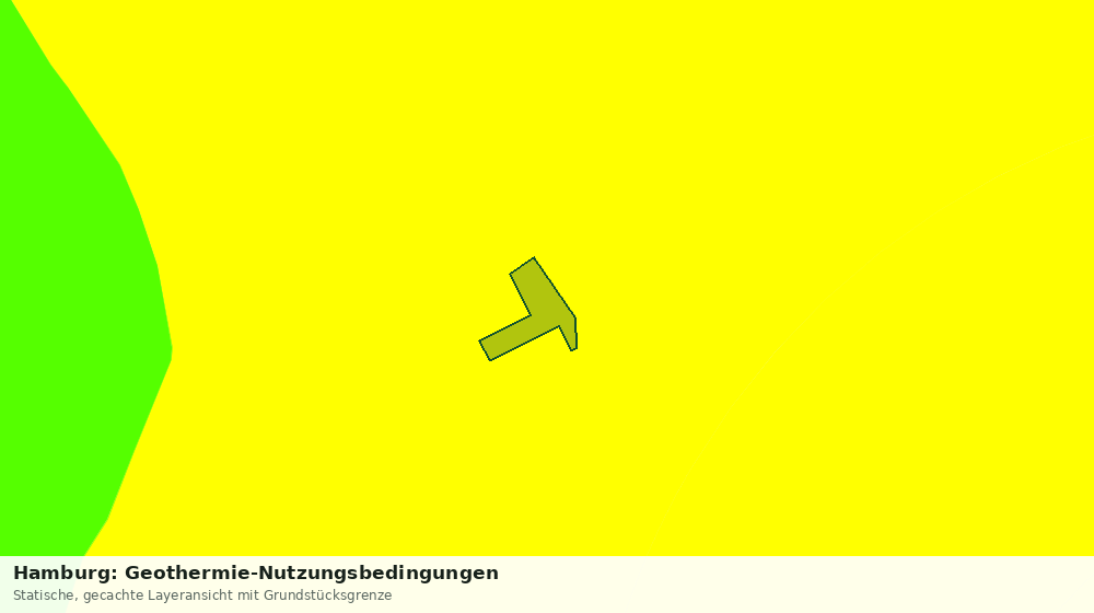 Statische Kartenansicht: Hamburg: Geothermie-Nutzungsbedingungen