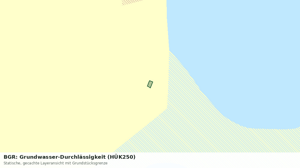 Statische Kartenansicht: BGR: Grundwasser-Durchlässigkeit (HÜK250)