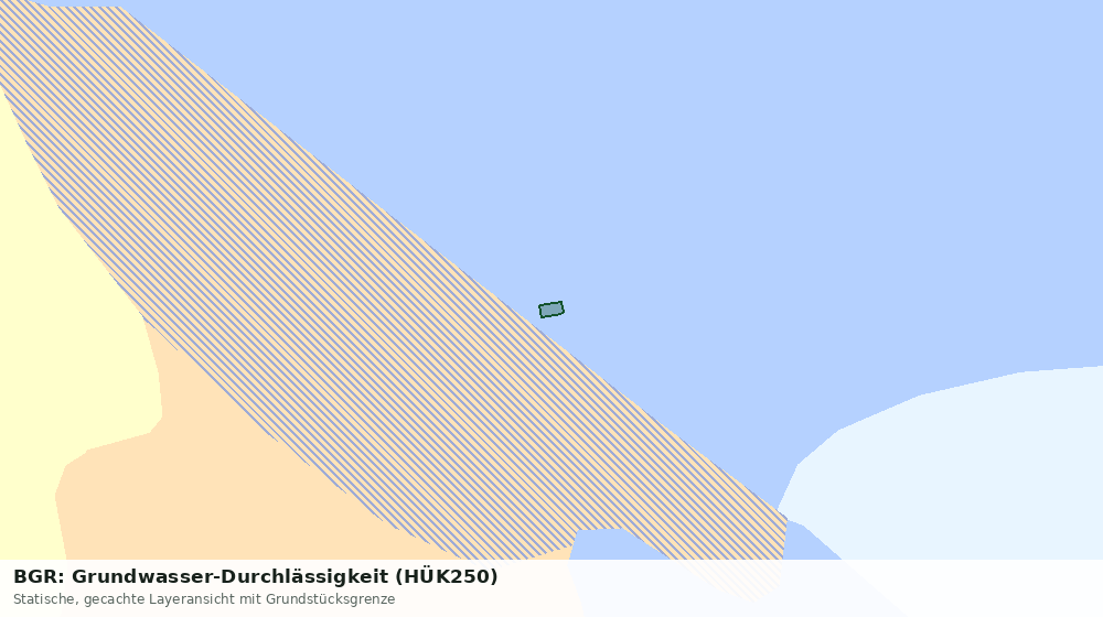 Statische Kartenansicht: BGR: Grundwasser-Durchlässigkeit (HÜK250)