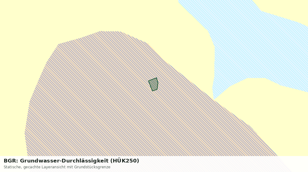 Statische Kartenansicht: BGR: Grundwasser-Durchlässigkeit (HÜK250)