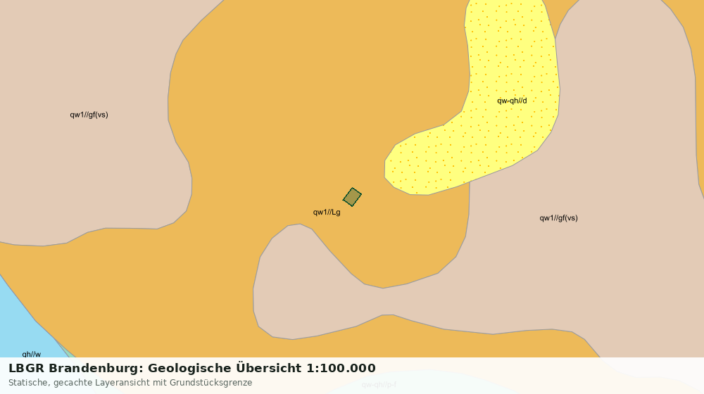 Statische Kartenansicht: LBGR Brandenburg: Geologische Übersicht 1:100.000