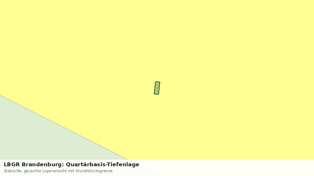 Statische Kartenansicht: LBGR Brandenburg: Quartärbasis-Tiefenlage