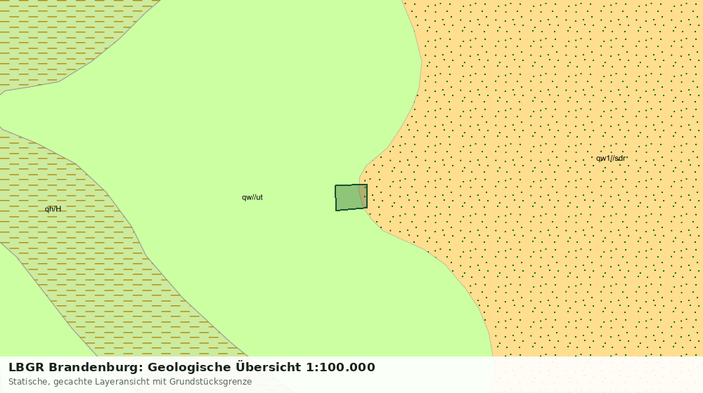 Statische Kartenansicht: LBGR Brandenburg: Geologische Übersicht 1:100.000