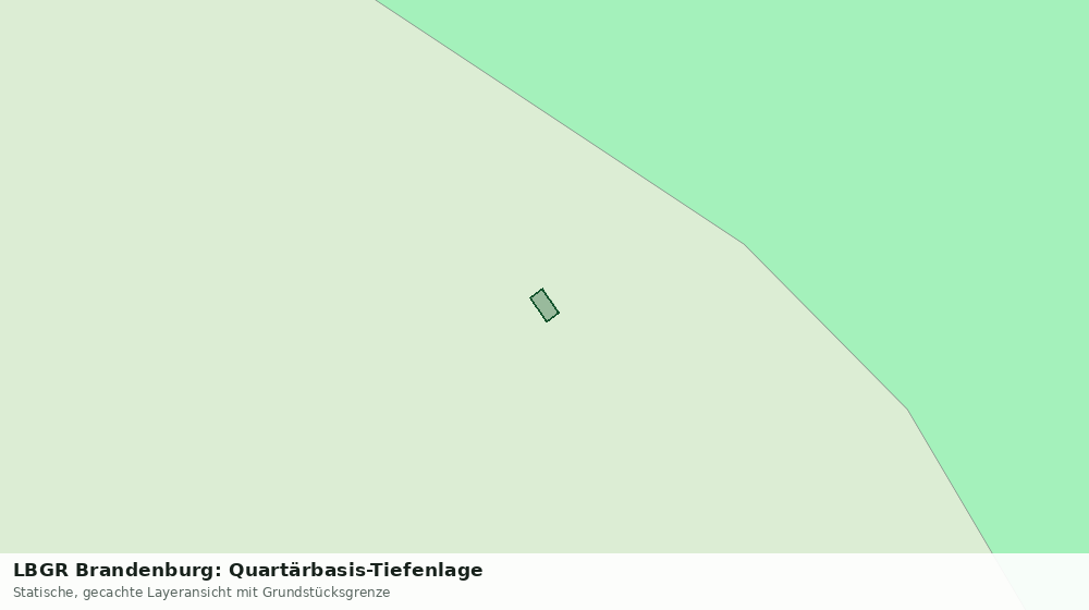 Statische Kartenansicht: LBGR Brandenburg: Quartärbasis-Tiefenlage