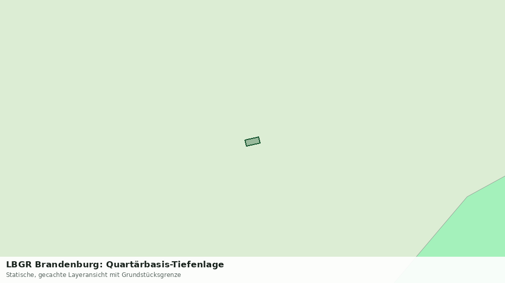Statische Kartenansicht: LBGR Brandenburg: Quartärbasis-Tiefenlage