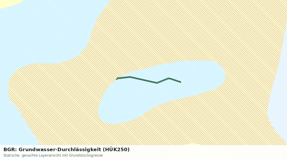Statische Kartenansicht: BGR: Grundwasser-Durchlässigkeit (HÜK250)