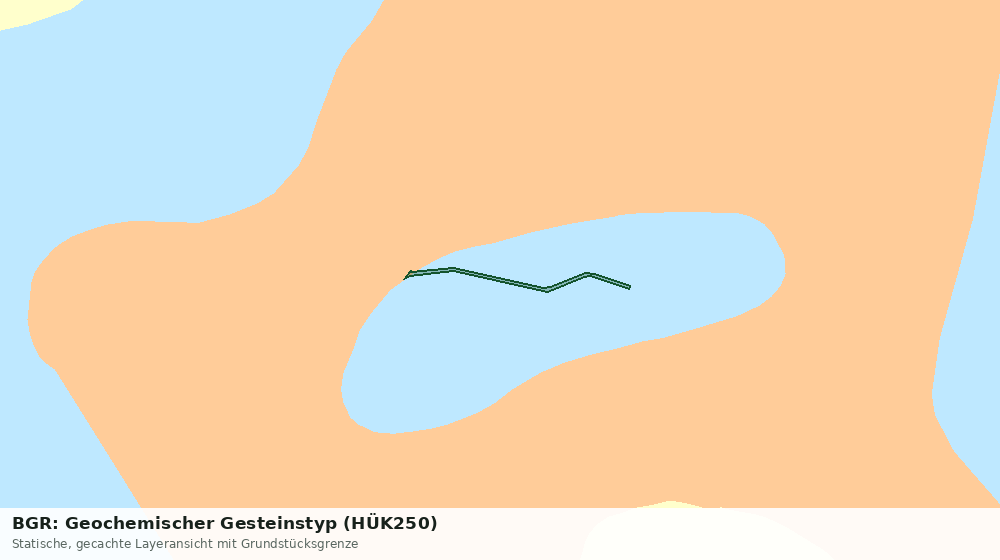 Statische Kartenansicht: BGR: Geochemischer Gesteinstyp (HÜK250)