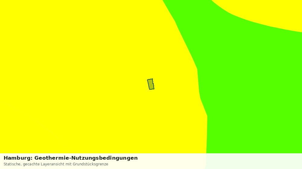 Statische Kartenansicht: Hamburg: Geothermie-Nutzungsbedingungen