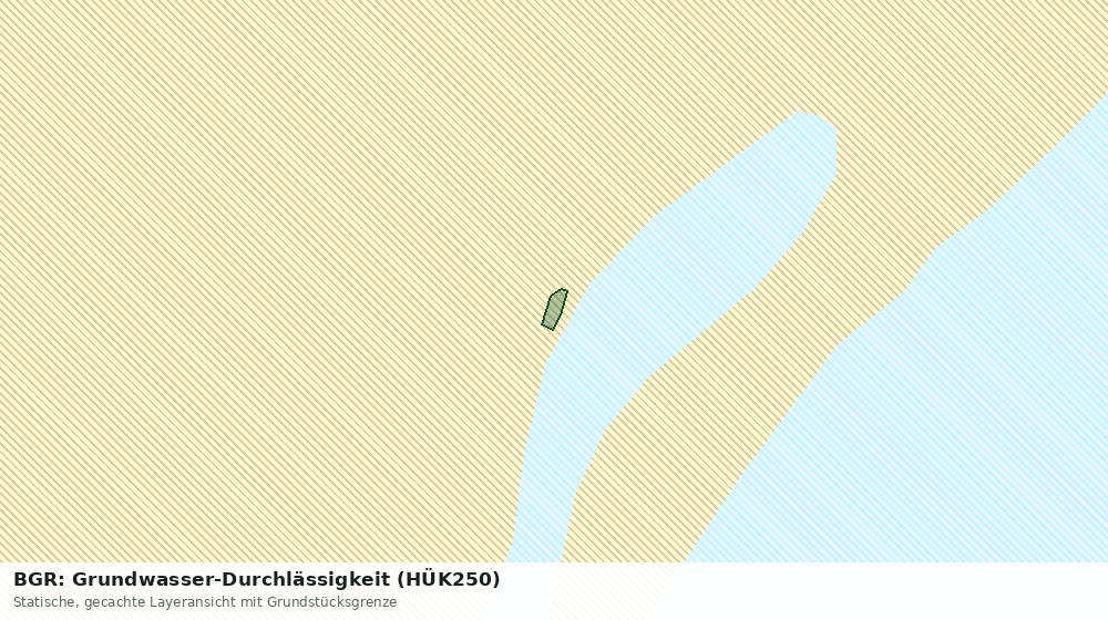 Statische Kartenansicht: BGR: Grundwasser-Durchlässigkeit (HÜK250)