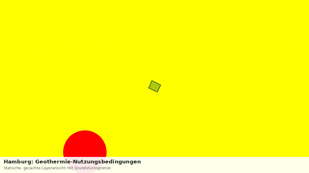 Statische Kartenansicht: Hamburg: Geothermie-Nutzungsbedingungen