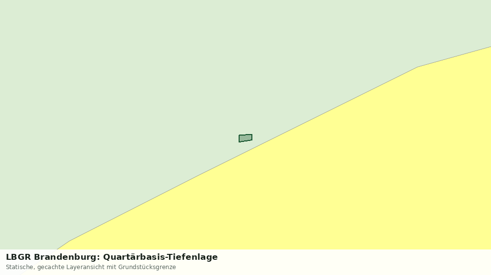 Statische Kartenansicht: LBGR Brandenburg: Quartärbasis-Tiefenlage