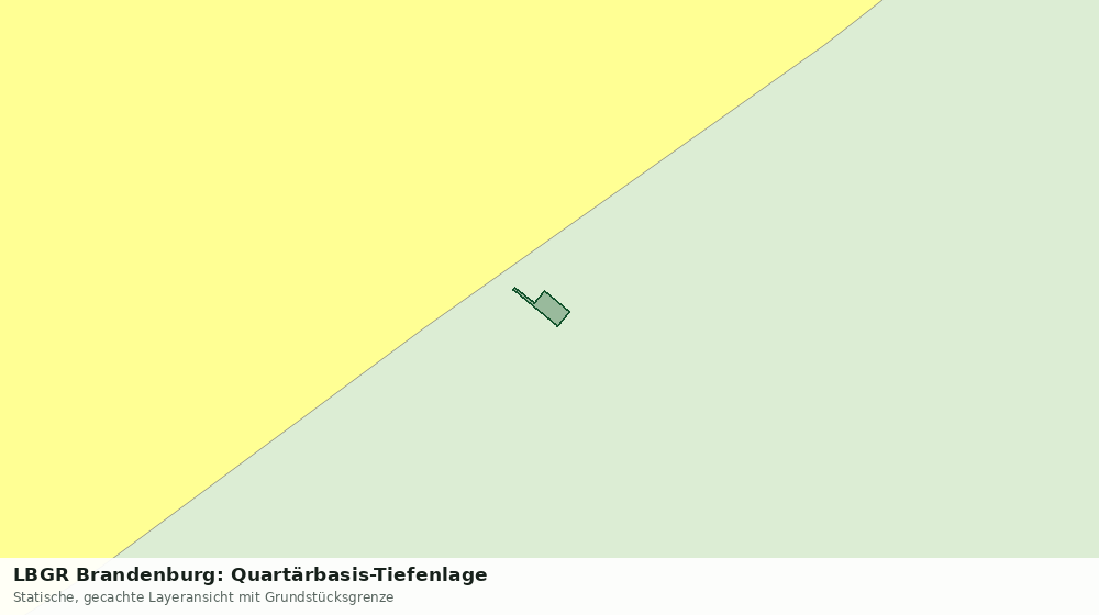 Statische Kartenansicht: LBGR Brandenburg: Quartärbasis-Tiefenlage
