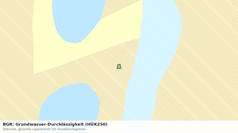 Statische Kartenansicht: BGR: Grundwasser-Durchlässigkeit (HÜK250)