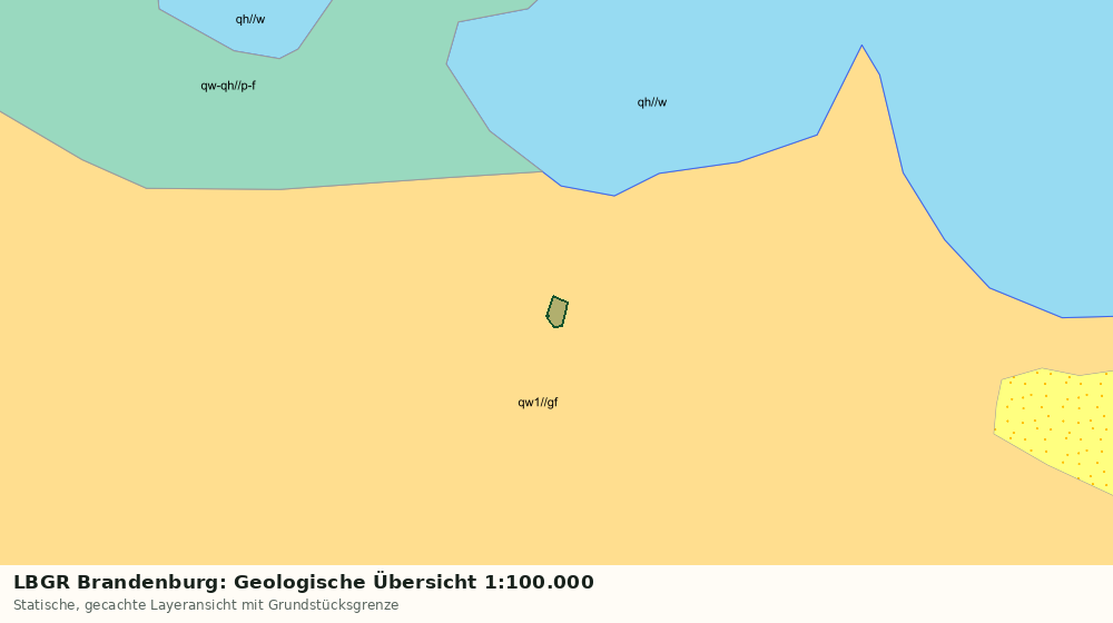 Statische Kartenansicht: LBGR Brandenburg: Geologische Übersicht 1:100.000