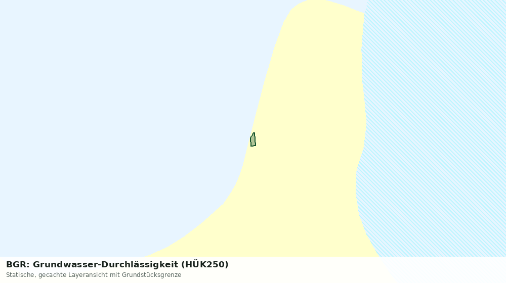 Statische Kartenansicht: BGR: Grundwasser-Durchlässigkeit (HÜK250)