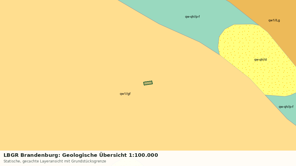 Statische Kartenansicht: LBGR Brandenburg: Geologische Übersicht 1:100.000