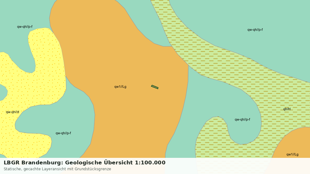 Statische Kartenansicht: LBGR Brandenburg: Geologische Übersicht 1:100.000