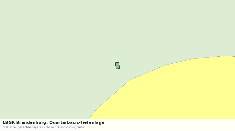 Statische Kartenansicht: LBGR Brandenburg: Quartärbasis-Tiefenlage