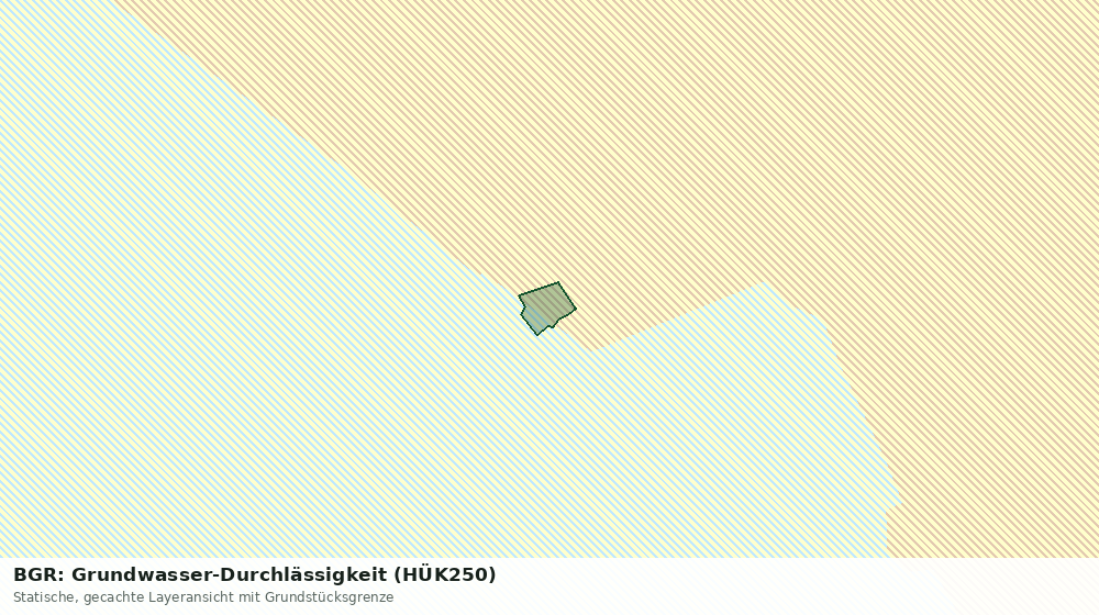 Statische Kartenansicht: BGR: Grundwasser-Durchlässigkeit (HÜK250)