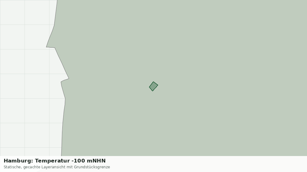 Statische Kartenansicht: Hamburg: Temperatur -100 mNHN