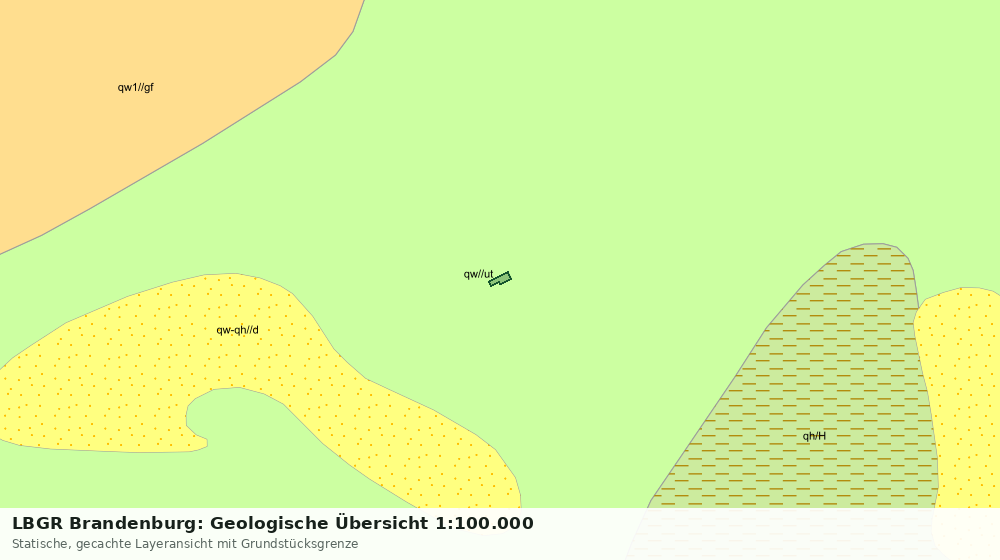 Statische Kartenansicht: LBGR Brandenburg: Geologische Übersicht 1:100.000