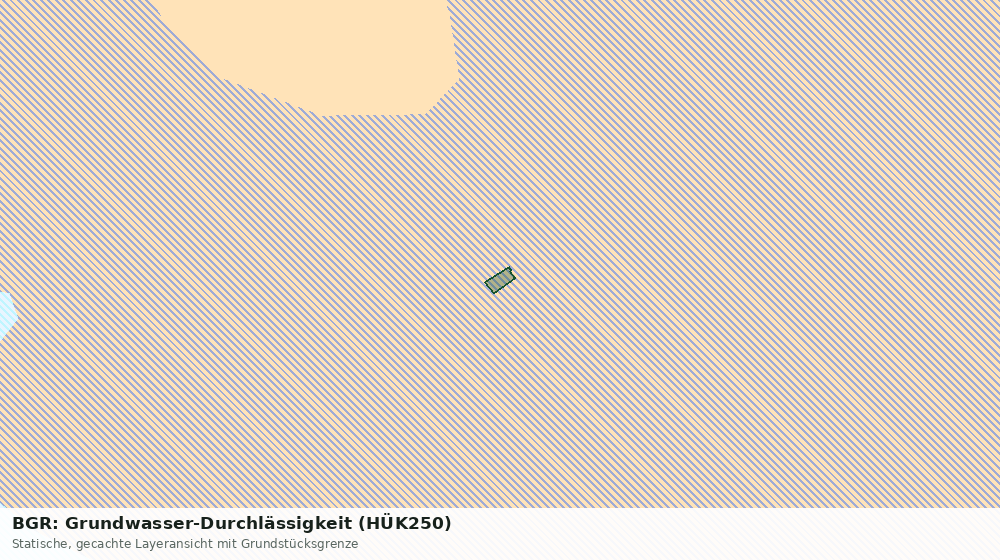 Statische Kartenansicht: BGR: Grundwasser-Durchlässigkeit (HÜK250)