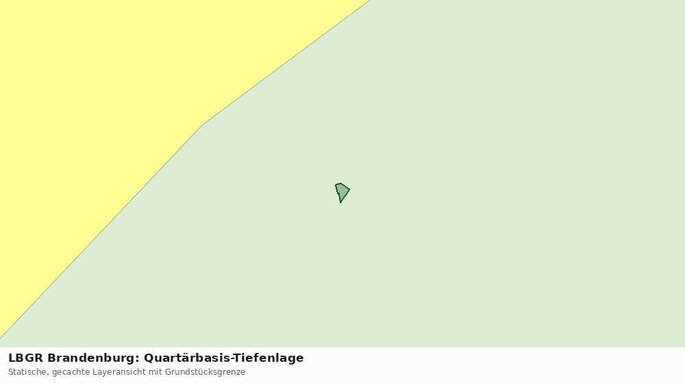 Statische Kartenansicht: LBGR Brandenburg: Quartärbasis-Tiefenlage