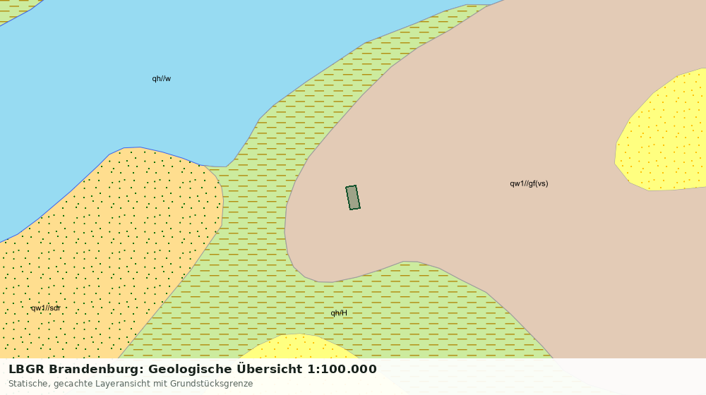 Statische Kartenansicht: LBGR Brandenburg: Geologische Übersicht 1:100.000