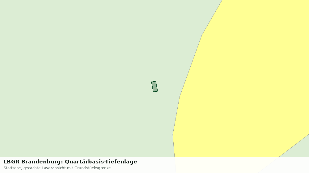 Statische Kartenansicht: LBGR Brandenburg: Quartärbasis-Tiefenlage