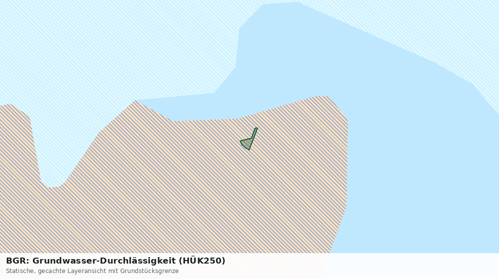 Statische Kartenansicht: BGR: Grundwasser-Durchlässigkeit (HÜK250)