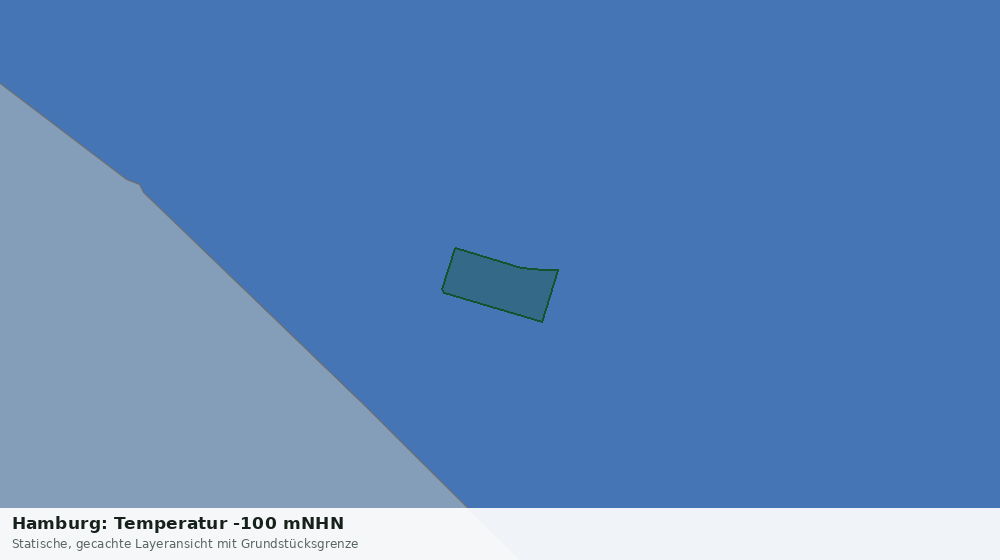 Statische Kartenansicht: Hamburg: Temperatur -100 mNHN