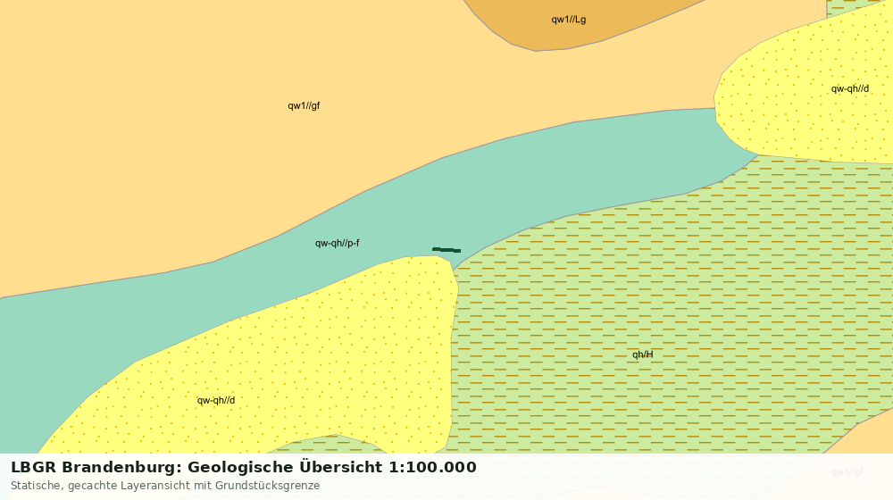 Statische Kartenansicht: LBGR Brandenburg: Geologische Übersicht 1:100.000