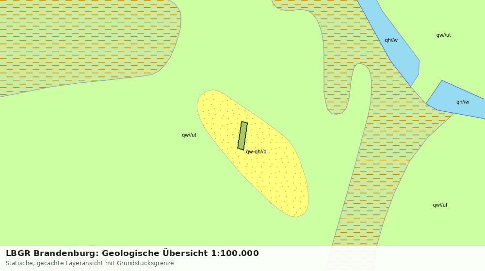 Statische Kartenansicht: LBGR Brandenburg: Geologische Übersicht 1:100.000