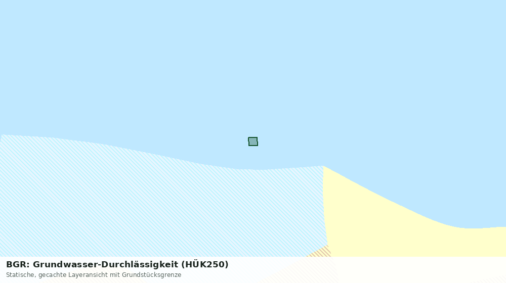 Statische Kartenansicht: BGR: Grundwasser-Durchlässigkeit (HÜK250)
