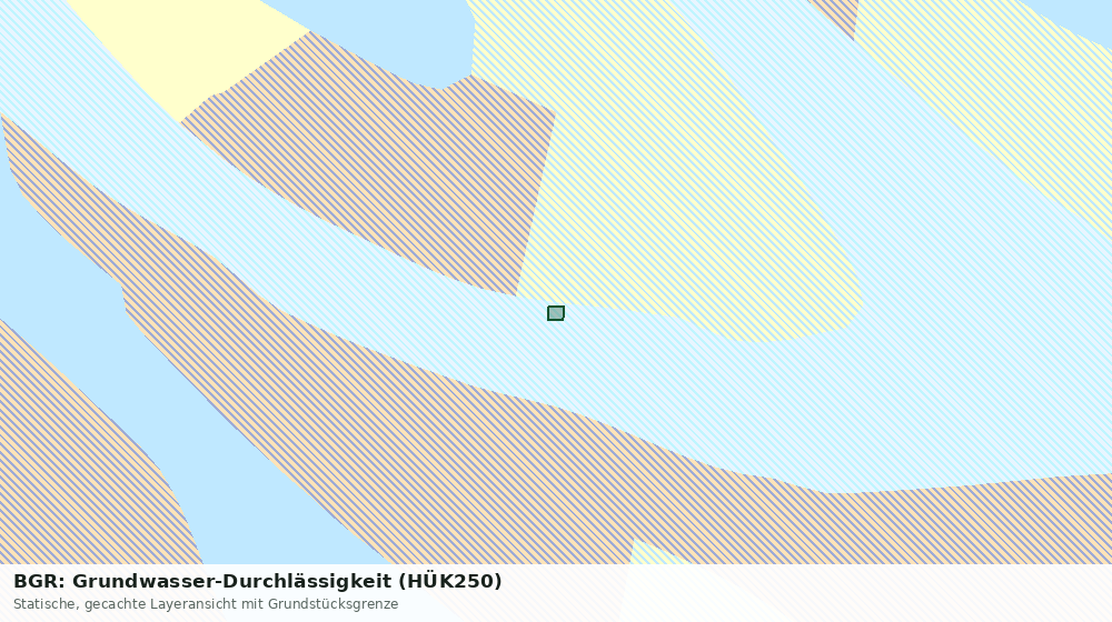 Statische Kartenansicht: BGR: Grundwasser-Durchlässigkeit (HÜK250)