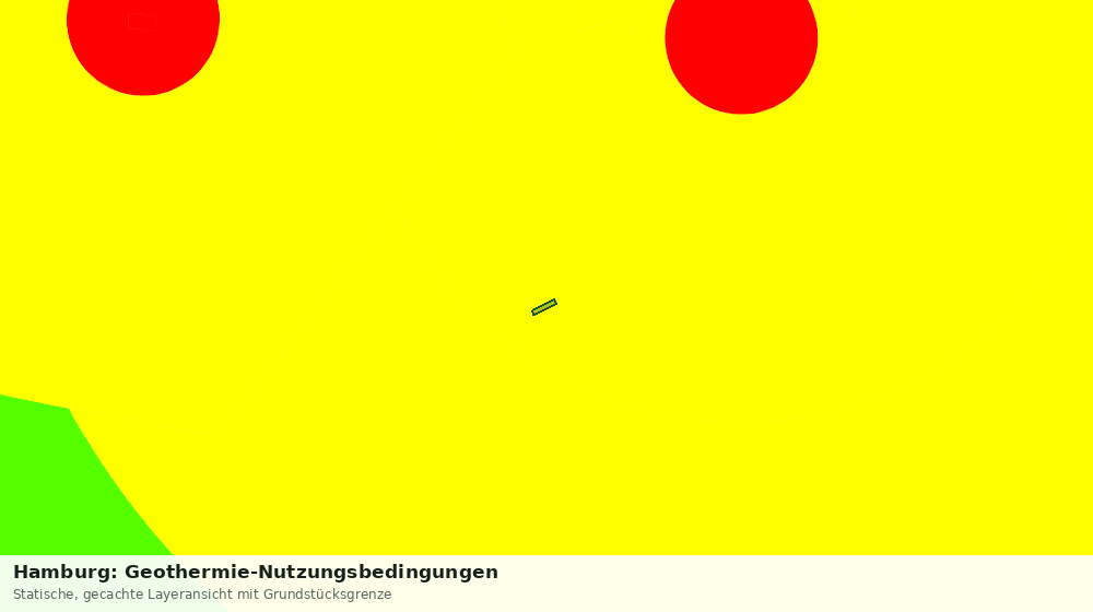 Statische Kartenansicht: Hamburg: Geothermie-Nutzungsbedingungen