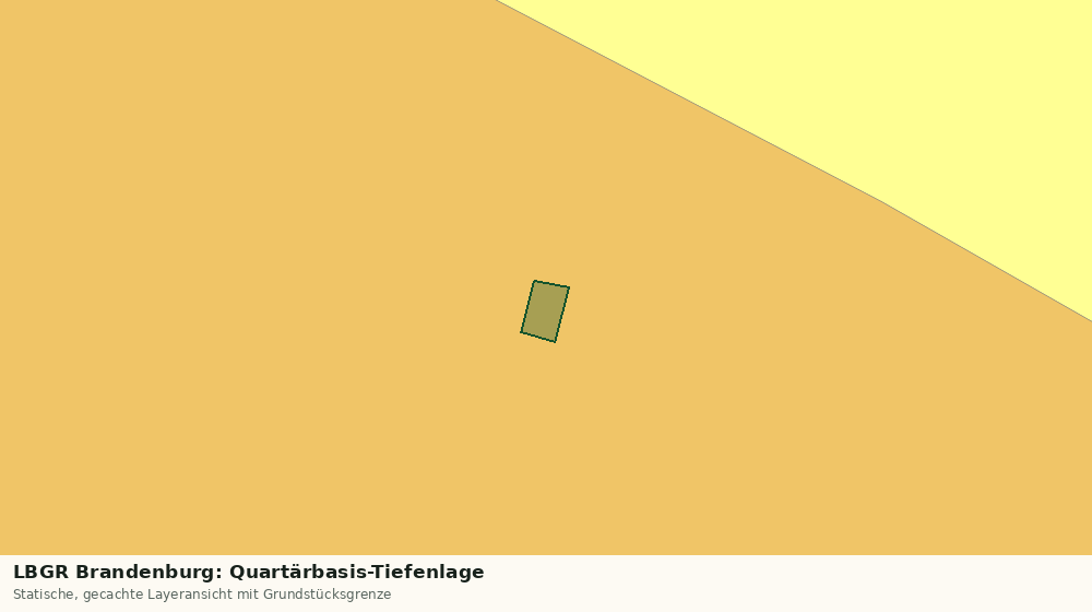 Statische Kartenansicht: LBGR Brandenburg: Quartärbasis-Tiefenlage