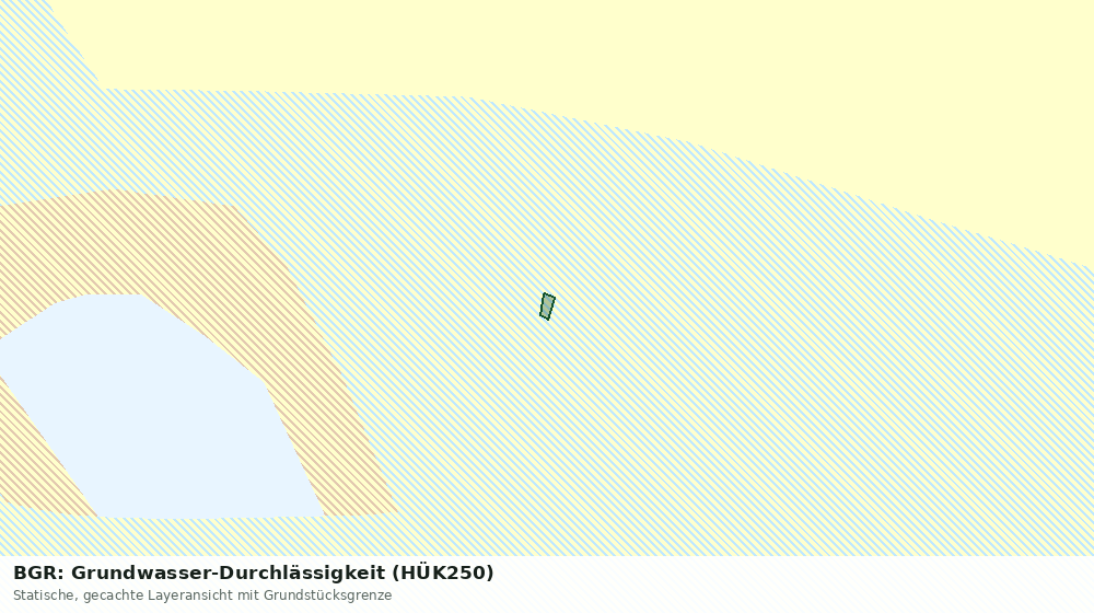 Statische Kartenansicht: BGR: Grundwasser-Durchlässigkeit (HÜK250)
