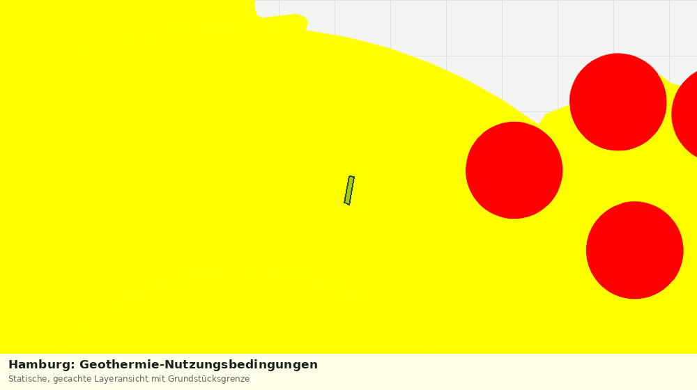 Statische Kartenansicht: Hamburg: Geothermie-Nutzungsbedingungen