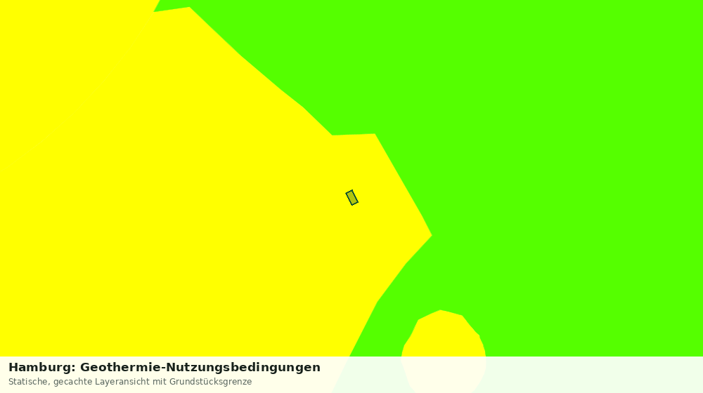 Statische Kartenansicht: Hamburg: Geothermie-Nutzungsbedingungen