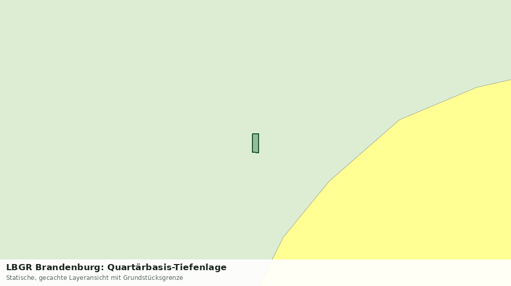 Statische Kartenansicht: LBGR Brandenburg: Quartärbasis-Tiefenlage