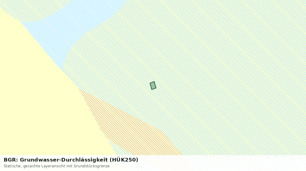 Statische Kartenansicht: BGR: Grundwasser-Durchlässigkeit (HÜK250)