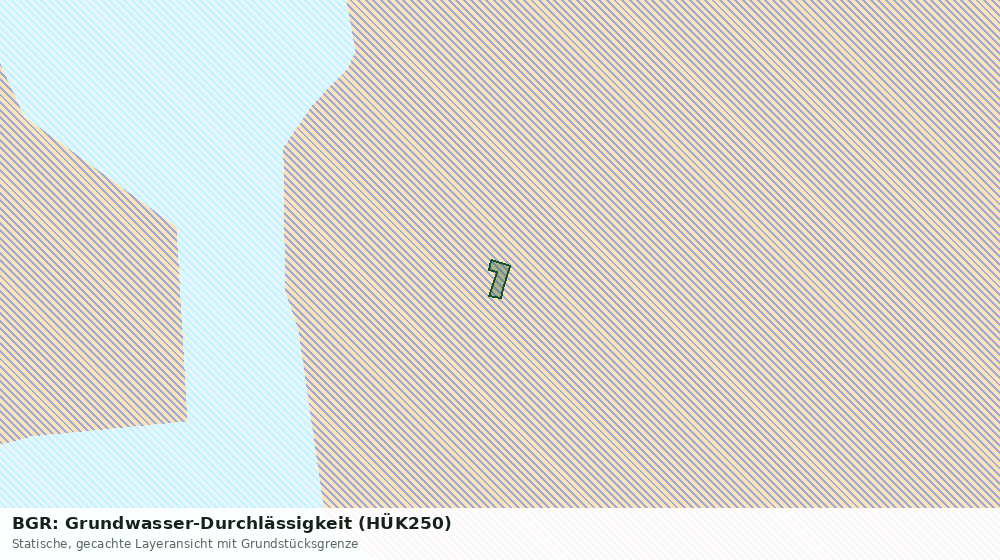 Statische Kartenansicht: BGR: Grundwasser-Durchlässigkeit (HÜK250)