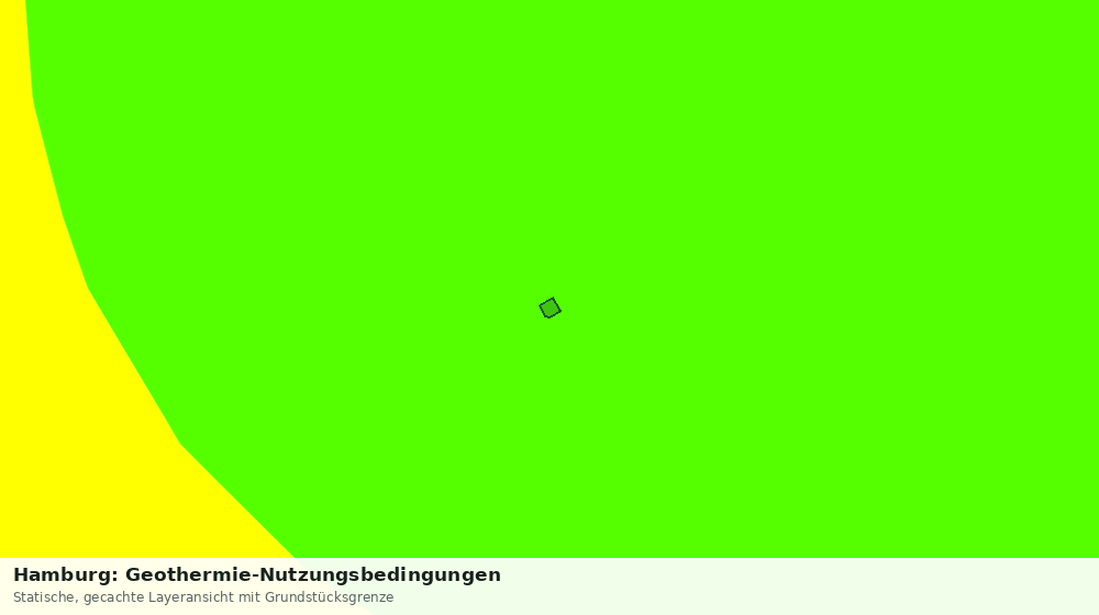 Statische Kartenansicht: Hamburg: Geothermie-Nutzungsbedingungen