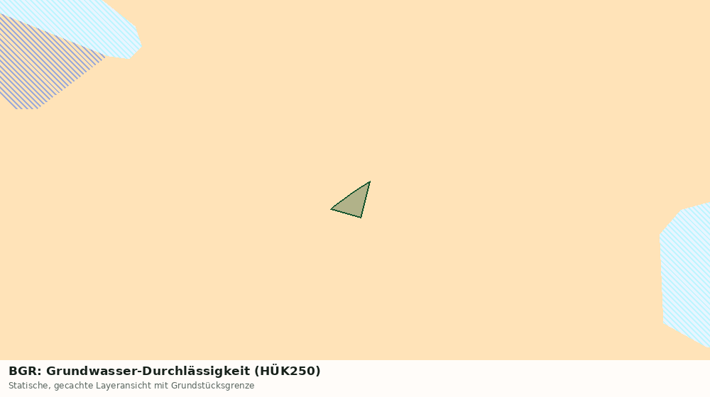 Statische Kartenansicht: BGR: Grundwasser-Durchlässigkeit (HÜK250)