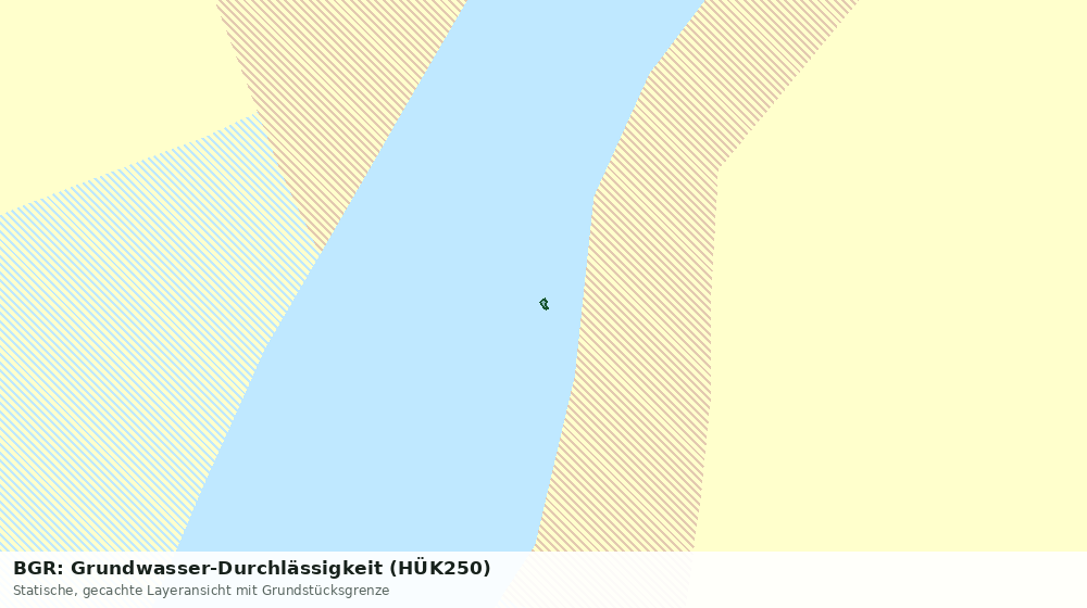 Statische Kartenansicht: BGR: Grundwasser-Durchlässigkeit (HÜK250)