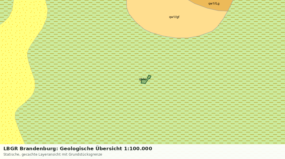 Statische Kartenansicht: LBGR Brandenburg: Geologische Übersicht 1:100.000