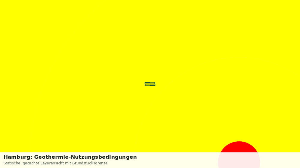 Statische Kartenansicht: Hamburg: Geothermie-Nutzungsbedingungen